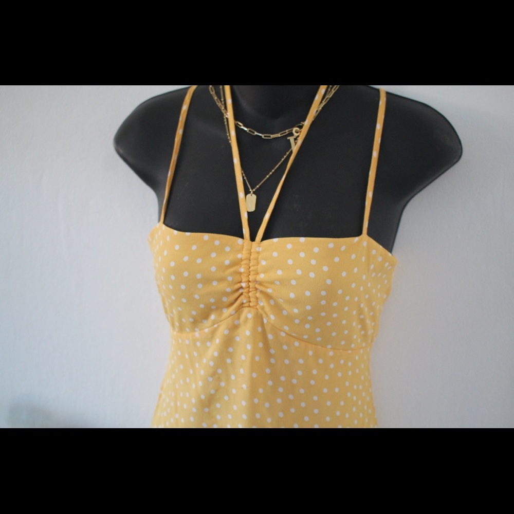 Yellow Polka Dot Dress.